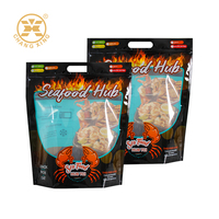 Sac en plastique debout pour l'emballage alimentaire, réutilisable, avec fermeture éclair, imprimé en gravure, couleurs vives, pour les chips de pommes de terre, les sushis