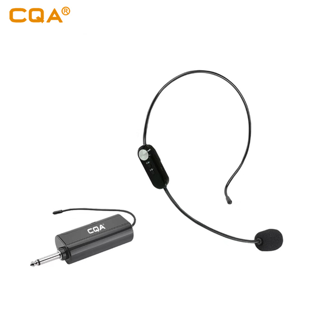 Universal UHF Wireless Headset Microphone Dual Head Mic Set for Teachers and Speech