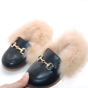Mocassini Carini per Bambini <span class=keywords><strong>Scarpe</strong></span> <span class=keywords><strong>Invernali</strong></span> e Autunnali con Pelliccia per Ragazze <span class=keywords><strong>Scarpe</strong></span> in Peluche PU - Product Image 3