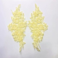 Nouvelle mode : Patchs brodés 3D à coudre, fleurs en tissu, perles de sequins, résine, personnalisables, couleur Pantone au choix, pour robe de mariée et chapeau