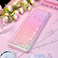 Clavier silencieux X100 Tri-mode / Filaire 2.4G pour femmes et usage bureautique (100 touches)