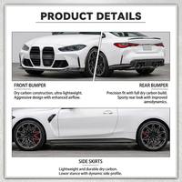 Body Kit Model M4 dengan Bumper Depan Belakang, Side Skirt, dan Grille untuk BMW Seri 4 G22 G23 2021-2025 Konversi Grosir