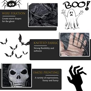 Halloween Bar Haunted House Decoration puntelli Halloween Decor Creepy shingling Hanging Ghost - Product Image 5