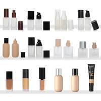 Fond de teint liquide vegan SPF 50 couleurs pour peaux foncées, waterproof, couvrance totale, fini mat, correcteur, maquillage, marque privée