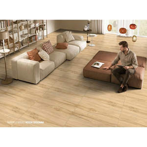 Azulejos de porcelana efecto madera brillante antideslizantes para suelo y pared Asian Coster Brown 600x1200mm - Product Image 3