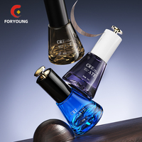 Flacon en verre conique mat de 30 ml, couleur personnalisée, fond épais, compte-gouttes triangulaire, flacon pour collyre, unique, haut de gamme, luxueux