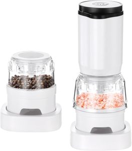 เครื่องบดพริกไทยแบบชาร์จไฟได้รุ่นใหม่ เครื่องบดเกลือและพริกไทยไฟฟ้าอัตโนมัติ ชุดพร้อมภาชนะ 2-6 ชิ้น - Product Image 1