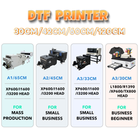 Ensemble d'imprimantes à jet d'encre A3 DTF machine d'impression de t-shirts à transfert de chaleur directement sur l'imprimante de film avec tête d'impression XP600