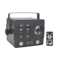 Éclairage d'effets DJ pour scène de mariage Honghemini Gobo+derby+laser+stroboscope DMX combiné, lumières LED de fête 80 RGBW, faisceau laser LED