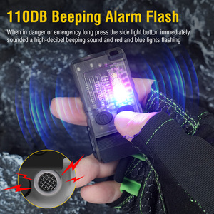 <span class=keywords><strong>Linterna</strong></span> de Trabajo Súper Brillante, Mini <span class=keywords><strong>Linterna</strong></span> LED con Alarma y Anillo Magnético, Recargable, <span class=keywords><strong>Boruit</strong></span> V20, Pequeña y Potente, <span class=keywords><strong>Linterna</strong></span> EDC - Product Image 5