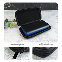 Étui de voyage pour batterie externe EVA - Étanche, antichoc, noir, sac pour accessoires électroniques