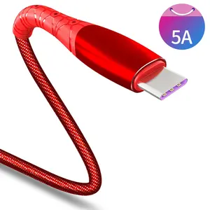 Hot Selling 1M USB-Kabel Denim Zink legierung 5A Schnell lade datenkabel Typ C Datenkabel