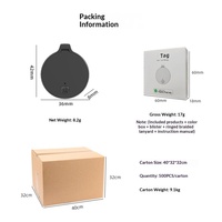 Traceur AirTag anti-perte certifié MFi pour Apple iOS – Localisateur de bagages, clés, sacs à dos, portefeuilles, valises, passeports et animaux de compagnie