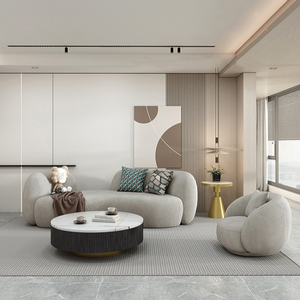 Divano in tessuto nordico moderno semplice a forma di speciale soggiorno abito da sposa negozio di abbigliamento - Product Image 4