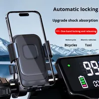 Support de téléphone universel anti-vibrations pour livreurs, support de téléphone de navigation compatible avec les VTT et les motos