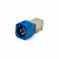 Conector Macho HSD de Alta Velocidad de 4 Pines, Código C, Montaje en PCB con Orificio Pasante para Navegación GPS LVDS