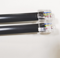 Cable de teléfono con código de color 6 Core, 28AWG, RJ11