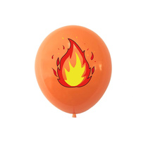 Youlun vente en gros 12 pièces 12in bébé douche enfants joyeux anniversaire fête décorations camion de pompiers bouche d'incendie Jet d'eau ballons en Latex
