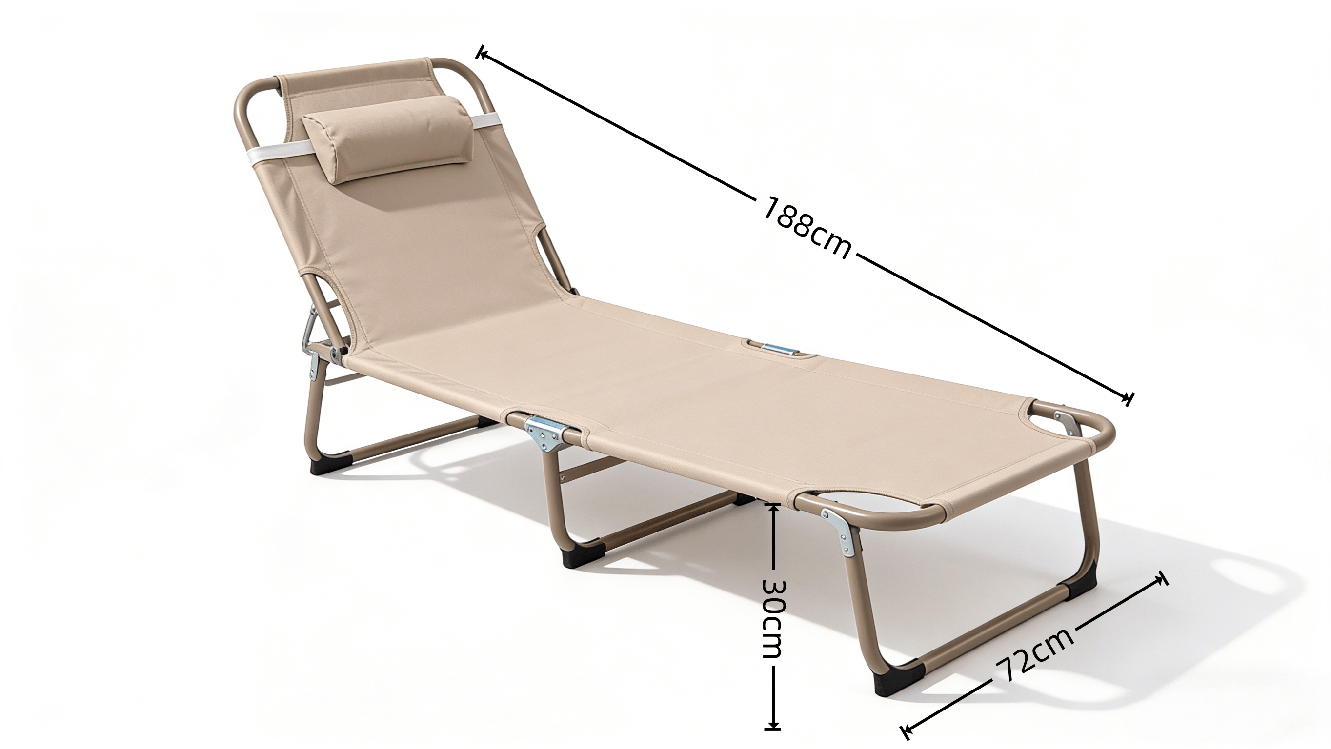 Caqui 188 cm (largo) x 72 cm (ancho) x 30 cm (alto)