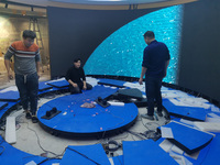 Écran LED interactif pour jeux sensoriels vidéo et piste de danse, intérieur/extérieur, P3.91, couleur pleine, MTNLED