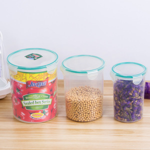Round Airtight Food <b>Storage</b> <b>Container</b> Set With Clip Lid For Fruit And Refrigerator Use - Product Image 3