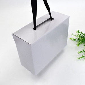 Bán buôn hộp giày dày sóng E hộp giấy biểu tượng tùy chỉnh hộp giày di động cho Pops Giày khởi động với Ribbon xử lý - Product Image 4