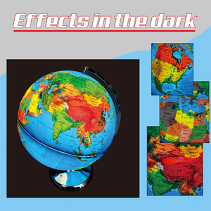 Globo Terráqueo Creativo de Plástico con Mapa <span class=keywords><strong>del</strong></span> <span class=keywords><strong>Mundo</strong></span>, 20/25/32 cm de Diámetro, Globo Iluminado con Luces LED, Globo Terráqueo con Mapa de la Tierra - Product Image 5