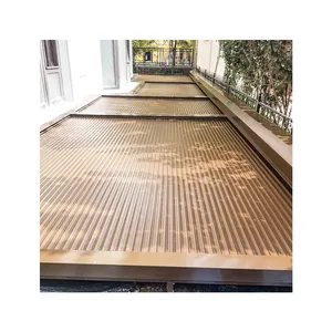 Persiana enrollable para techo de jardín, persiana personalizada de fábrica China Garraf, casa de vidrio, techo de aluminio para habitación solar