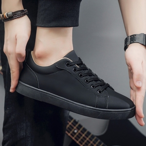 Spring New Korean Style Minimal Sneakers for Men Breathable <b>White</b> Casual Shoes - Product Image 5