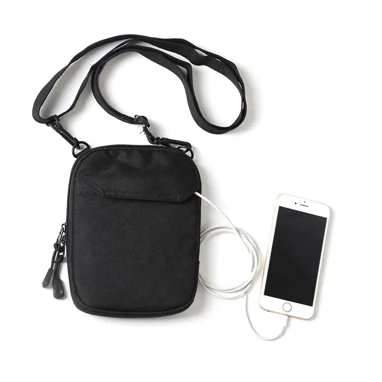 Small Satchel Neck Pouch Shoulder Phone Messenger Women Mens Mobile Bags Cell Mini Wallet Nylon Crossbody Bag Men