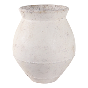 Vaso in Ceramica Rotondo Tradizionale, Vaso Rustico in Terracotta per Fiori, Decorazione per Casa, Camera da Letto, Ufficio e Tavolo - Product Image 1