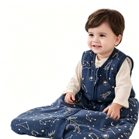 Sac de couchage chaud pour bébé, sans manches, en coton doux, toutes saisons, personnalisable avec logo OEM, pour usage domestique – Offre Spéciale