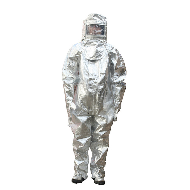 Firefighting Protective Coverall 1000 Degree Heat Insulation Aluminum Foil High-Temperature Fireproof Gear Anti-static Level Hi