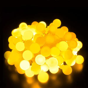 Low voltage <b>string</b> <b>lights</b>, 10m, milky white <b>bulbs</b>, warm white <b>light</b>; ideal for indoor and outdoor decoration. - Product Image 1