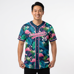Maillot de baseball vintage personnalisé Miami entièrement personnalisable pour équipes, pull-over imprimé par sublimation en Spandex/Polyester respirant et sans couture - Product Image 1