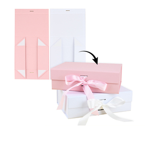 Luxury Gift <strong>Storage</strong> Packaging Personal Logo Available Customization Pink Color <strong>Cardboard</strong> Folding Magnetic <strong>Box</strong> for Small Business - Product Image 5