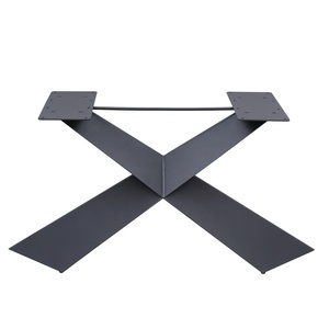 מעצב מודרני שולחן נירוסטה שולחן בסיס מסגרת מתכת אינדיה קפה סלון חיצוני שולחן אוכל ייחודי - Product Image 1