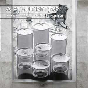 Bouteilles NAJIE de haute qualité en PET transparent de qualité alimentaire pour nouilles, avec couvercle et logo sérigraphié, disponibles en 250ml/330ml/500ml/550ml/650ml - Product Image 2