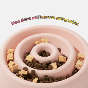 Nouvelle conception personnalisée de gamelles pour animaux de compagnie en silicone écologiques, étanches, à alimentation lente, avec fond épaissi anti-étouffement et antidérapant pour chats et chiens - Product Image 6