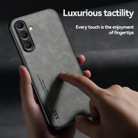 Pour Samsung Galaxy S24 S23 S22 S21 Ultra S20 FE S10 Plus S25 Edge Coque arrière Etui en cuir d'agneau de luxe antichoc pour téléphone