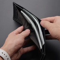 Nouveau portefeuille court vintage en cuir PU pour homme, porte-monnaie et cartes de crédit, sac à monnaie pour homme