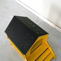 Youlite YCA124 Professionell Gefertigtes Modernes Indoor-Katzenhaus Luxuriöses MDF-Haustierbett für Kleine Rassen Stilvolles Dreieckiges Möbelstück