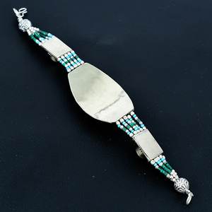 Handmade Unique Design Turquoise Gemstone Nepali <b>Bracelet</b> 925 <b>Sterling</b> <b>Silver</b> Tibetan <b>Beads</b> Necklace In Wholesale Price - Product Image 2