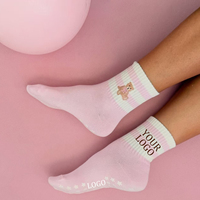 Chaussettes de trampoline antidérapantes pour athlètes avec logo personnalisé, chaussettes de yoga Pilates à compression, chaussettes épaisses à volants pour le sport