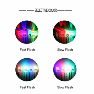 3 mét & 5 mét trong Suốt <span class=keywords><strong>LED</strong></span> điốt đầy màu sắc nhanh chóng và chậm nhấp nháy F3 F5 Dip đèn - Product Image 5