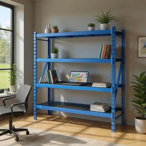 In Stock 4 Tier 5 Layer Adjustable Steel Stacking Storage Racks Shelving Units for Warehouse Home Office Garage - Product Image 6
