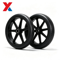 Roue pleine en mousse PU anti-crevaison, non gonflable, pour fauteuil roulant, trottinette électrique, vélo – Pièce de rechange – Approvisionnement direct usine