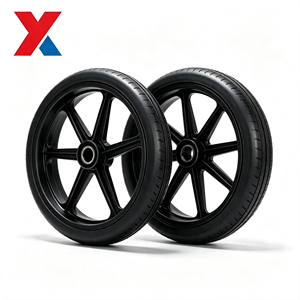 Rueda Sólida de <span class=keywords><strong>Espuma</strong></span> de PU, Neumático <span class=keywords><strong>Antipinchazos</strong></span> No Inflable para Silla de Ruedas, Scooter de Movilidad, Bicicleta, Pieza de Repuesto - Product Image 2