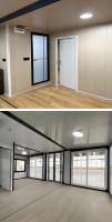 Casa Contenedor Modular Expandible de Acero Prefabricado de 20 y 40 pies, Casa Móvil, Villa Moderna y Uso Hotelero con Panel Sándwich