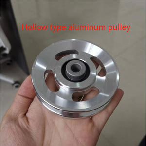 90mm 88mm fitness salonu tel halat tekerlek spor katı hollow alüminyum alaşım kasnak ile 6202-620rulman - Product Image 6